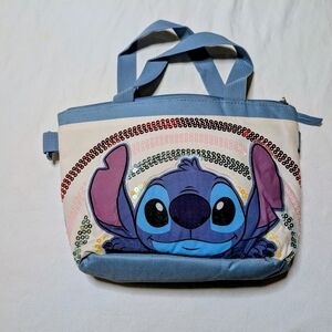 Blue and Cream Character Tote Bag